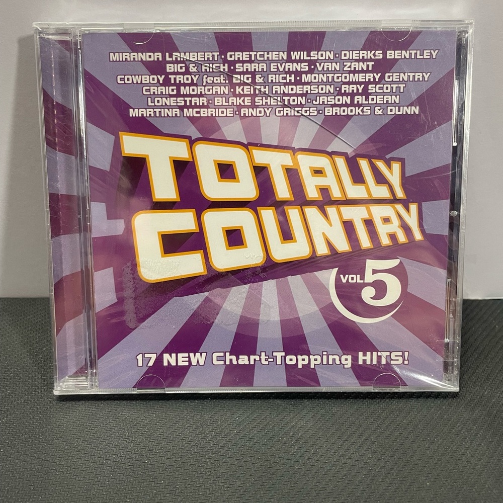 TOTAL COUNTRY VOL 5 17 HITS MIRANDA LAMBERT BROOKS & DUNN MUSIC CD NEW SEALED